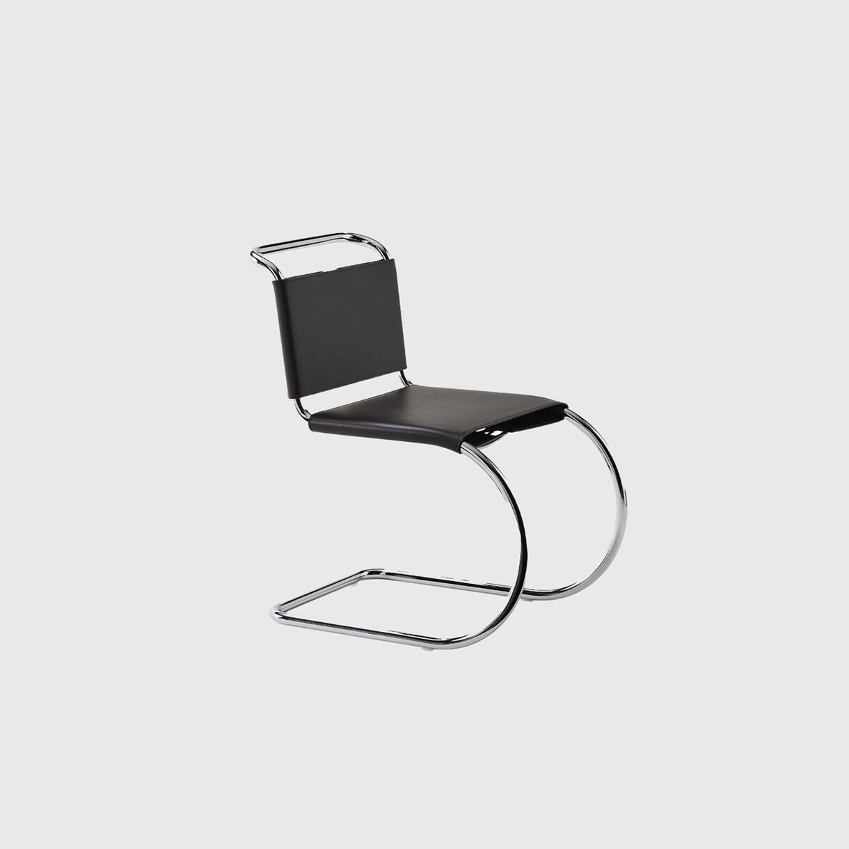 MR Side Chair, Black Leather