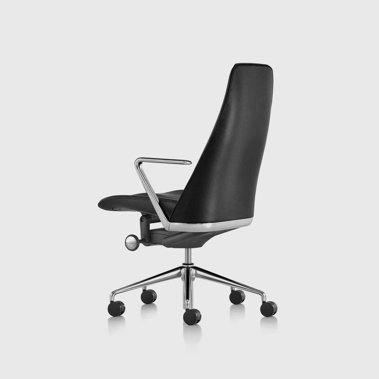 Taper Chair, Black Leather