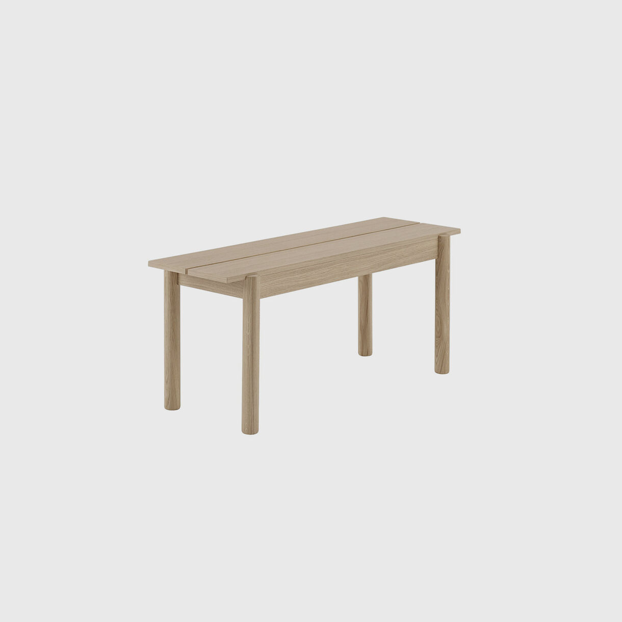 Linear Wood Bench, Short