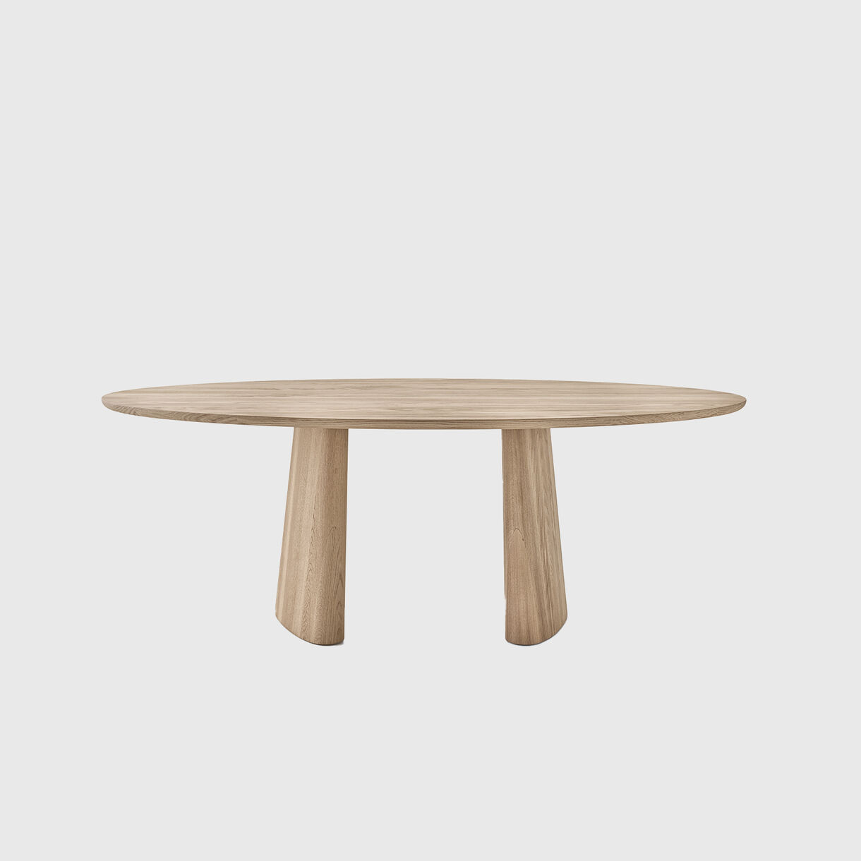 Bi-Ped Table, Ellipse, Oak