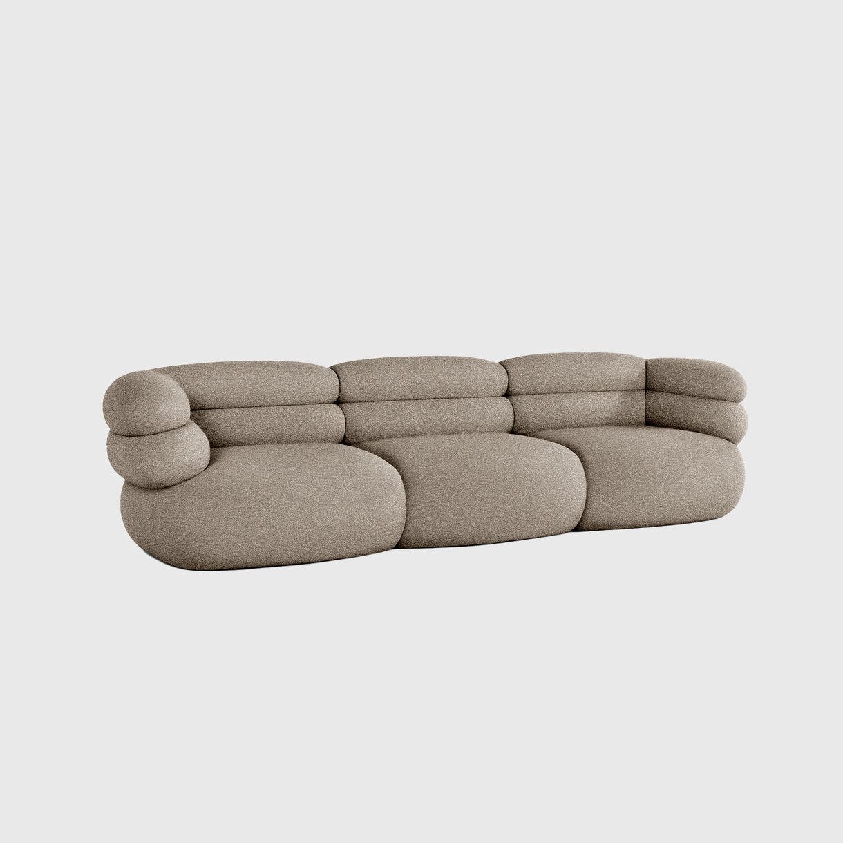 Biboni Sofa, 3 Seater, Greige