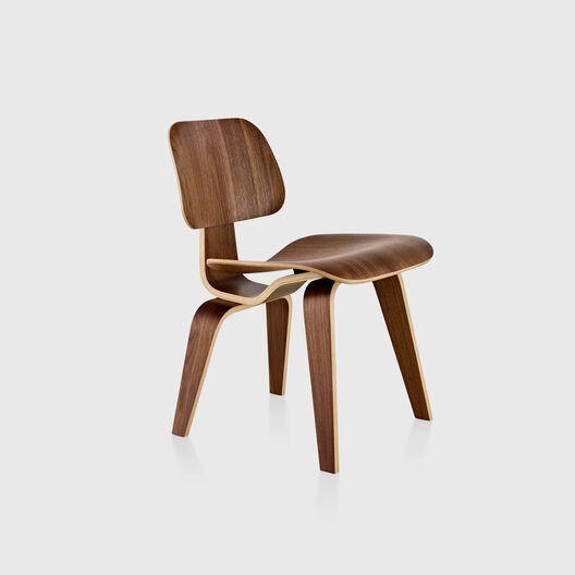 Eames&reg; Moulded Plywood Dining Chair, Wood Base