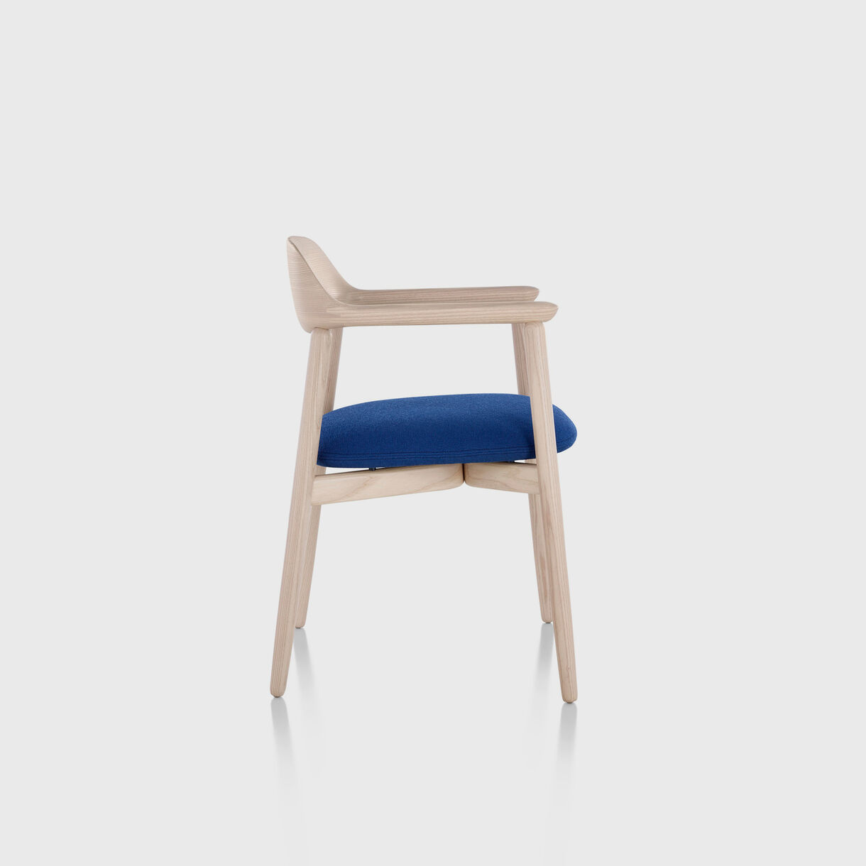 Crosshatch Side Chair, White Ash