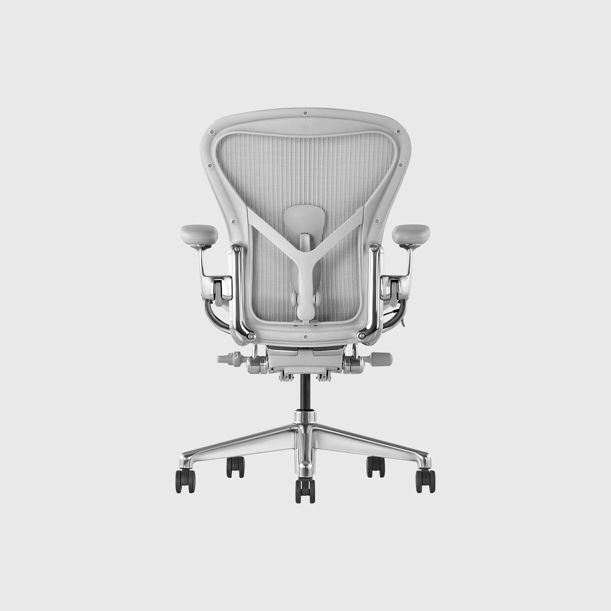 Aeron Chair, Size B, Mineral, Polished Aluminium