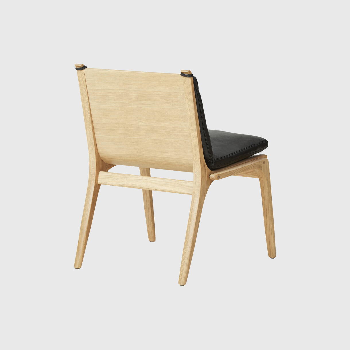 Rén Dining Chair, Oak & Black Leather