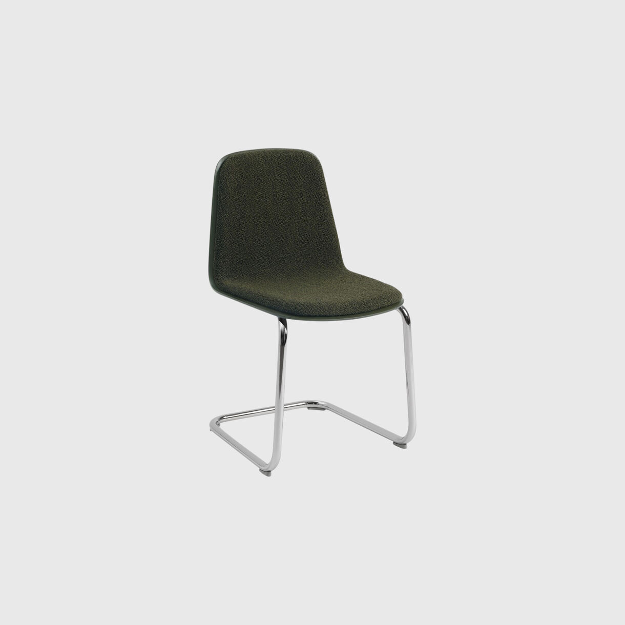 Brink Chair, Cantilever, Chrome & Dark Olive