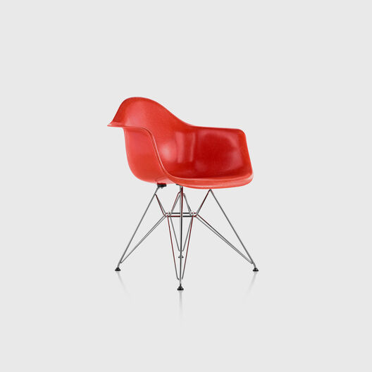 Eames® Moulded Fibreglass Armchair, Wire Base