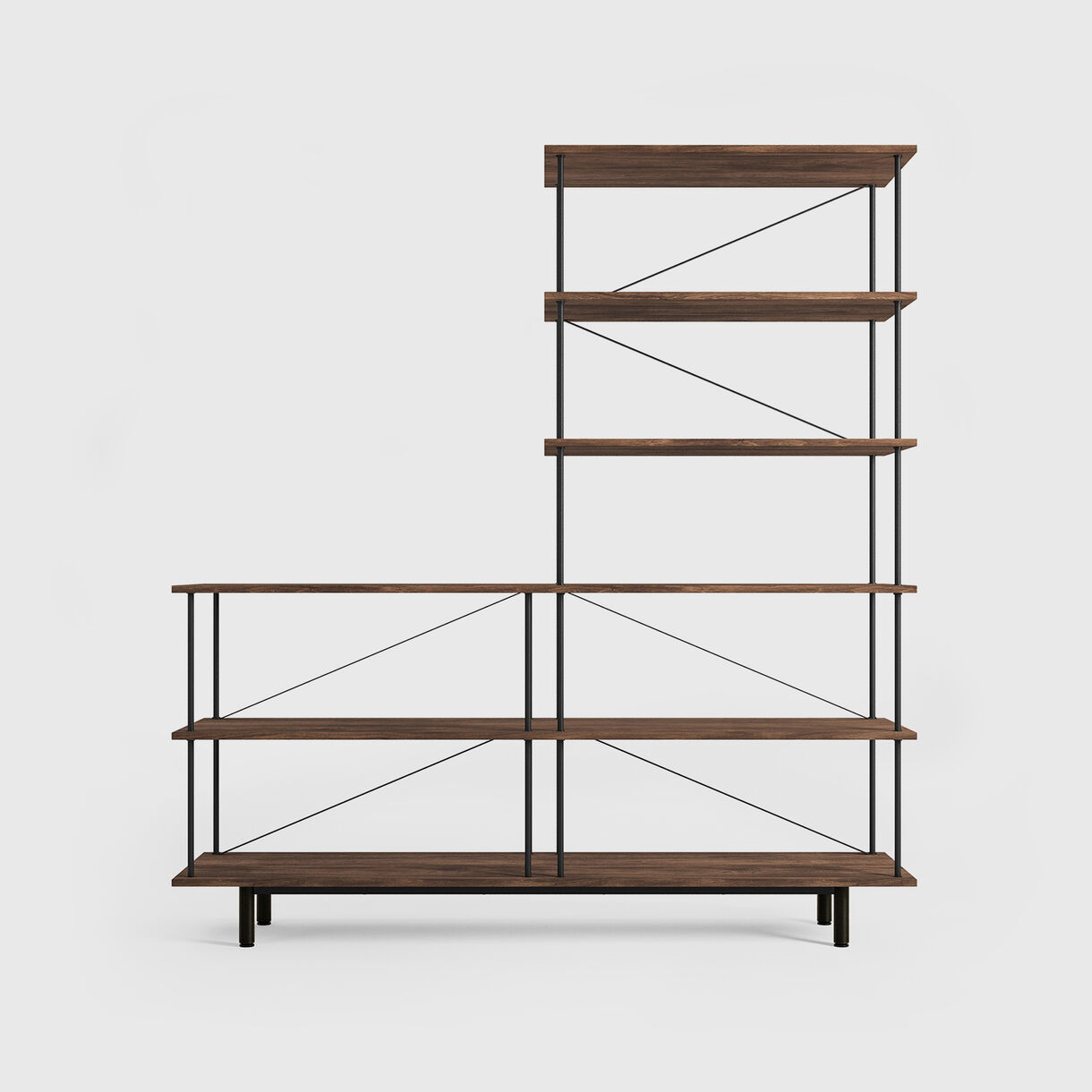 Seiton 3-3 Shelving, 3-3 R, Walnut