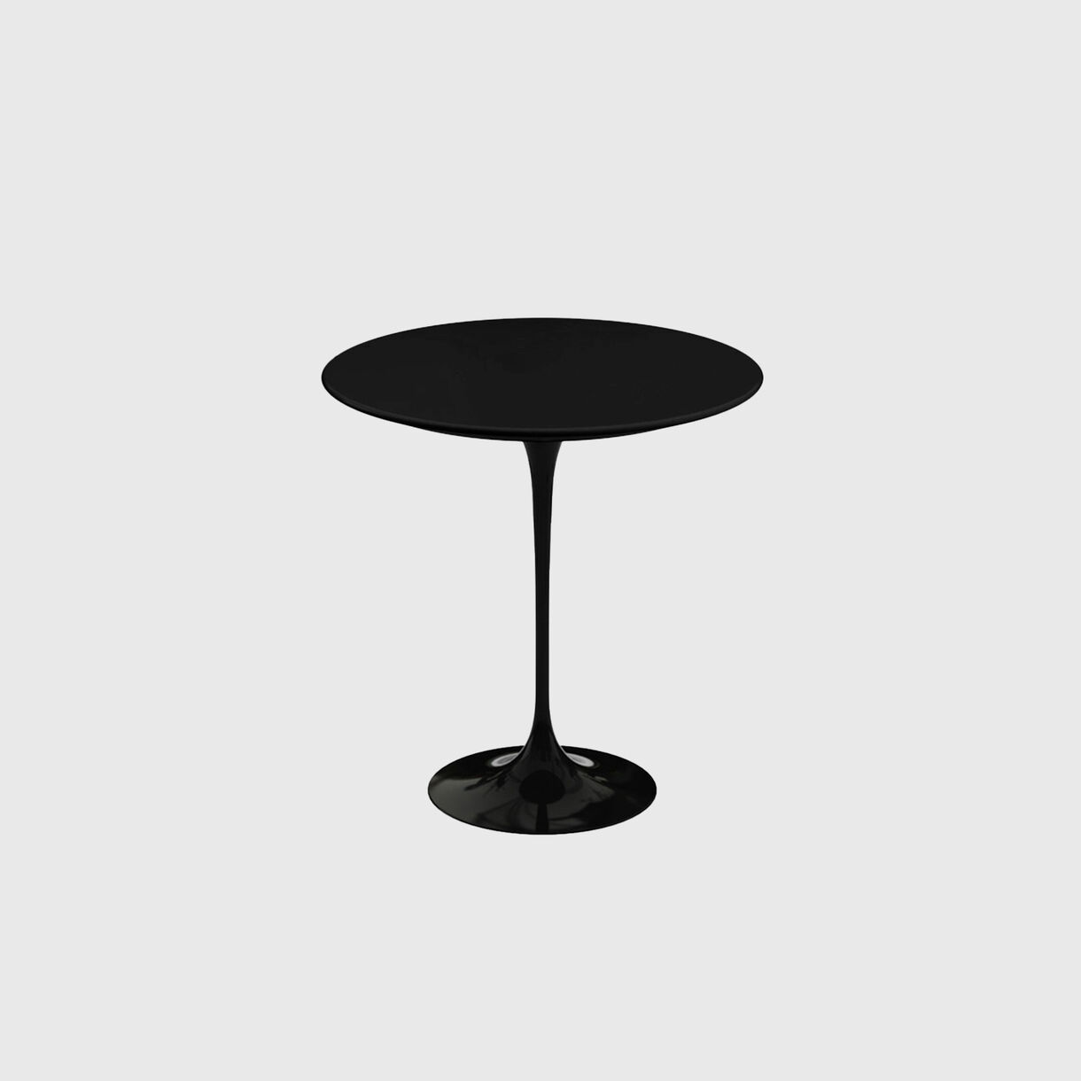 Saarinen Side Table, Black Laminate, Black
