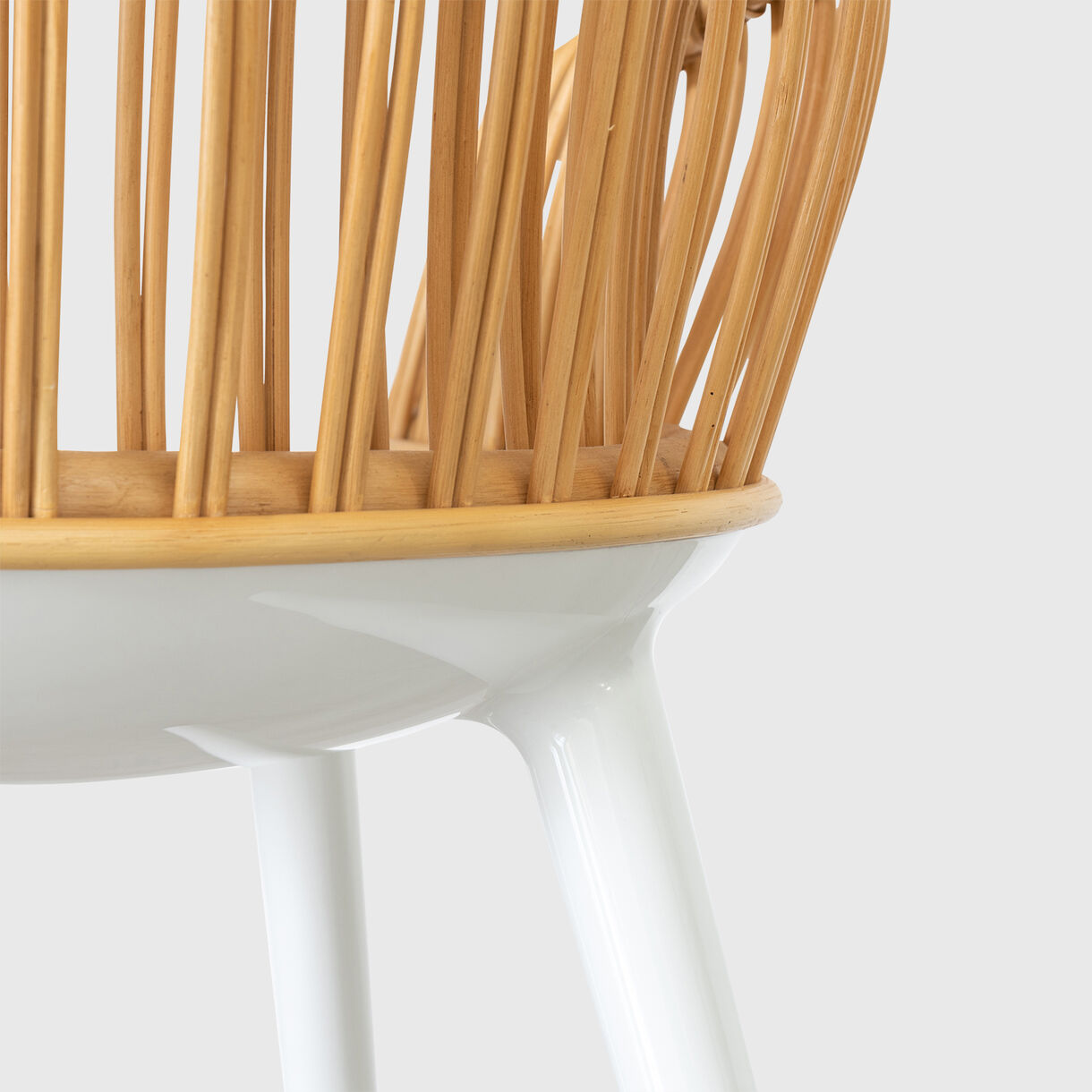 Cyborg Club Chair, Natural & White