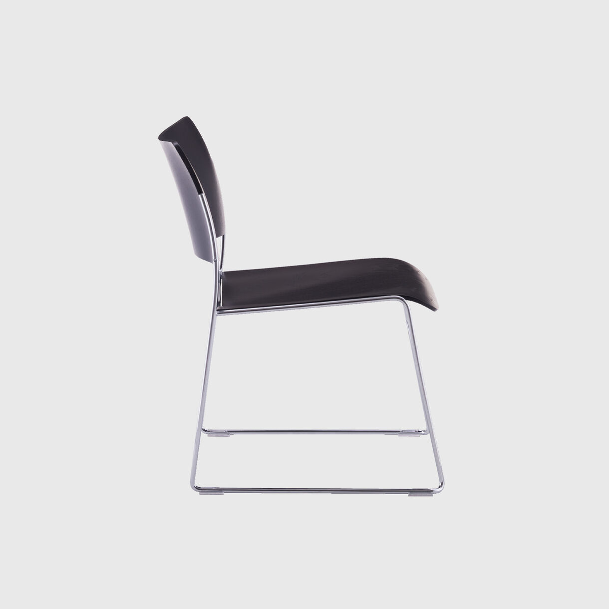 40/4 Lounge Chair, Black Chrome