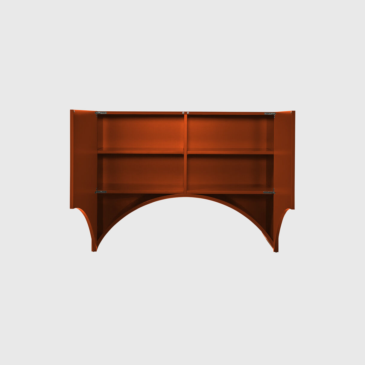 Bridges Cabinets, Small, Red, Arch