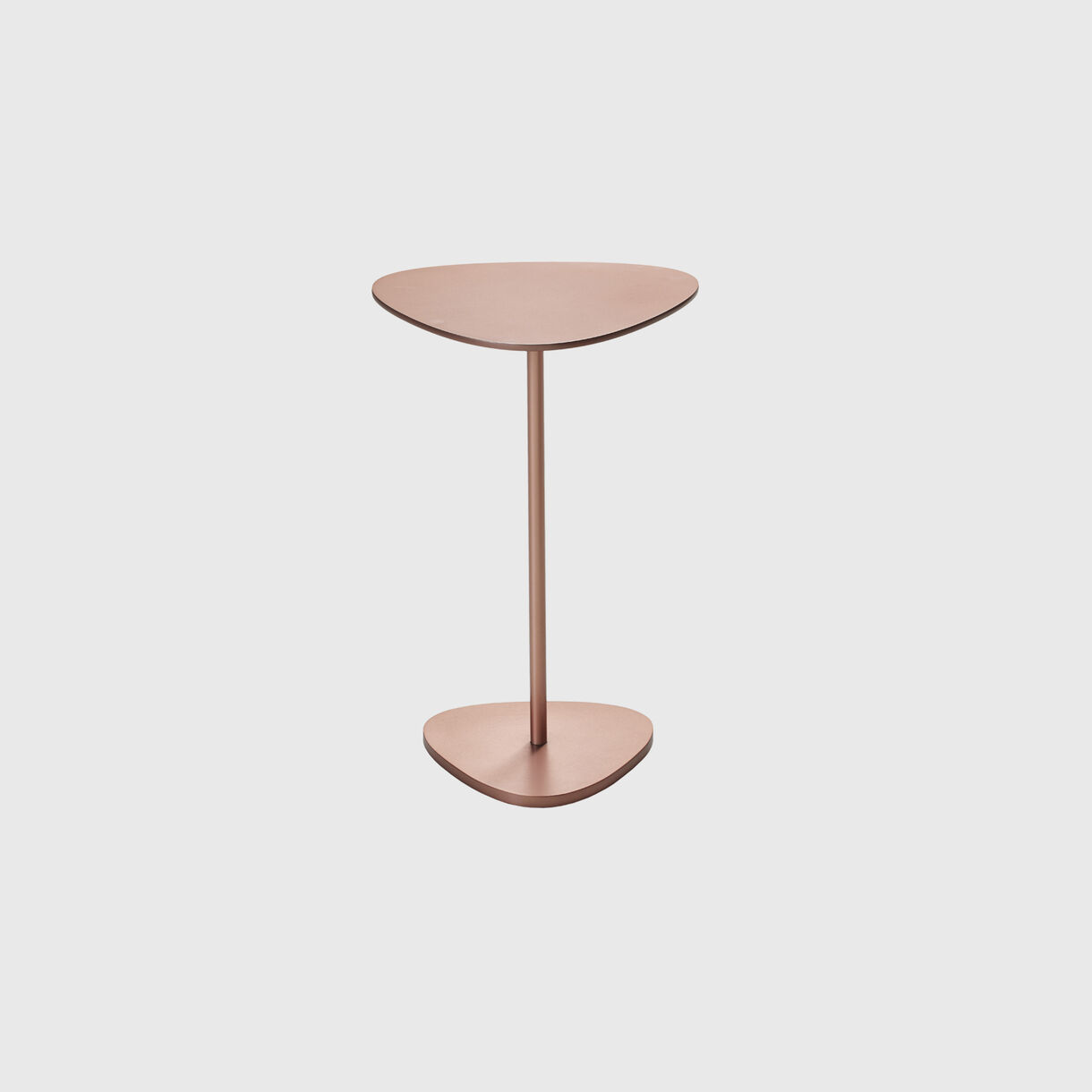 Trigon Side Table, Metal, Copper