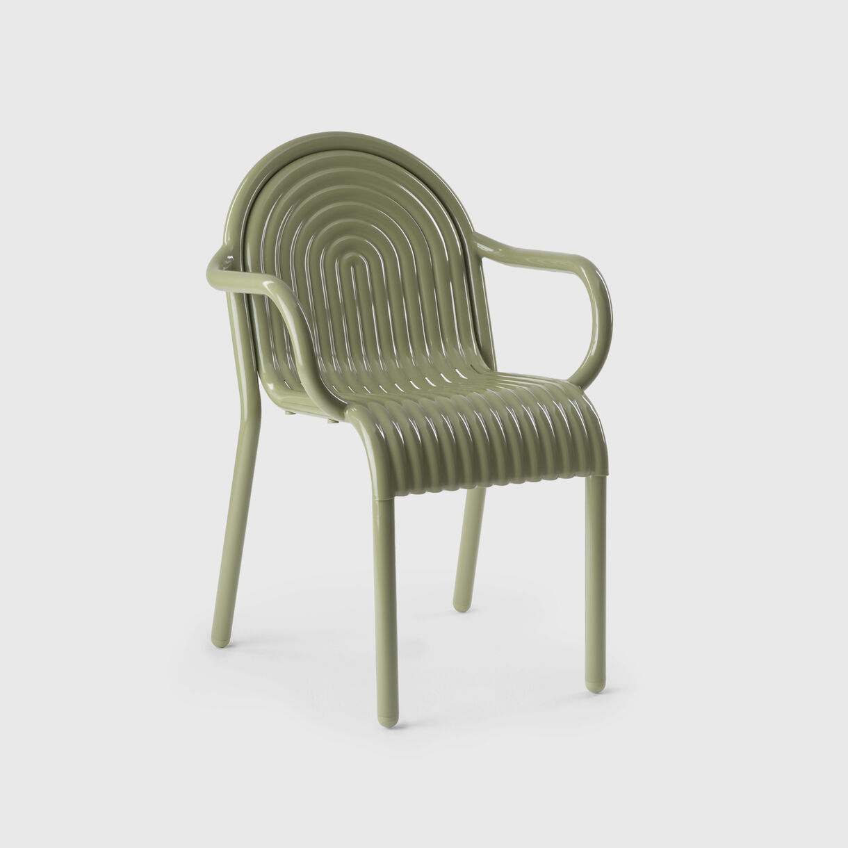 Groove Armchair, Moss