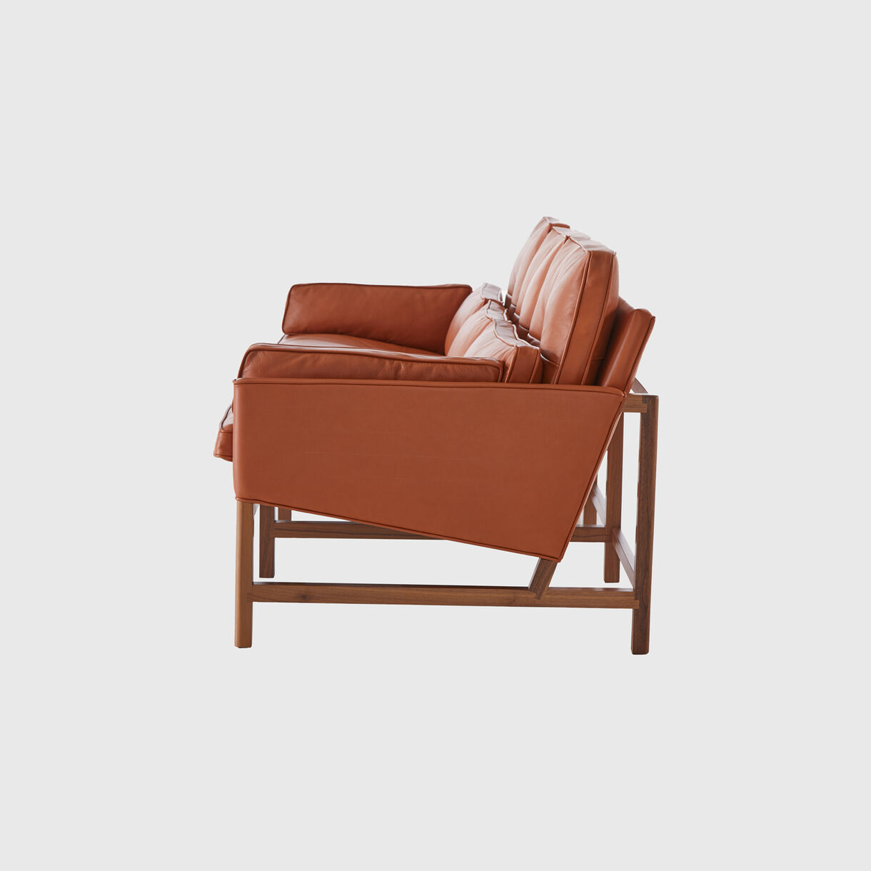 Wood Frame Low Back Sofa