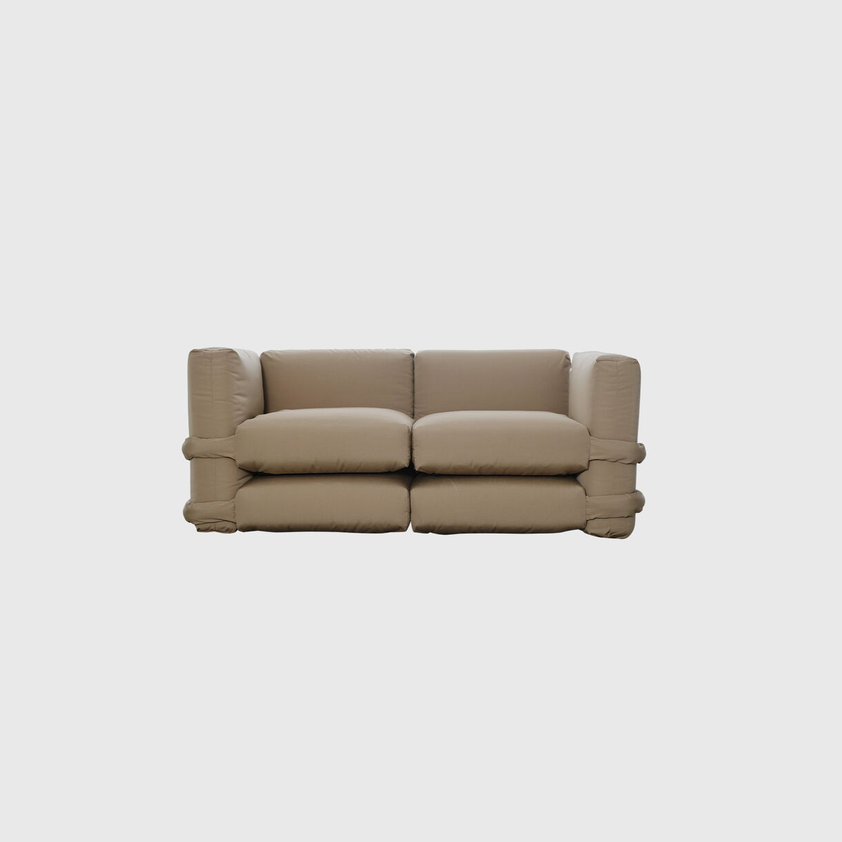 Pillow Sofa, 2 Seater, Canvas Beige