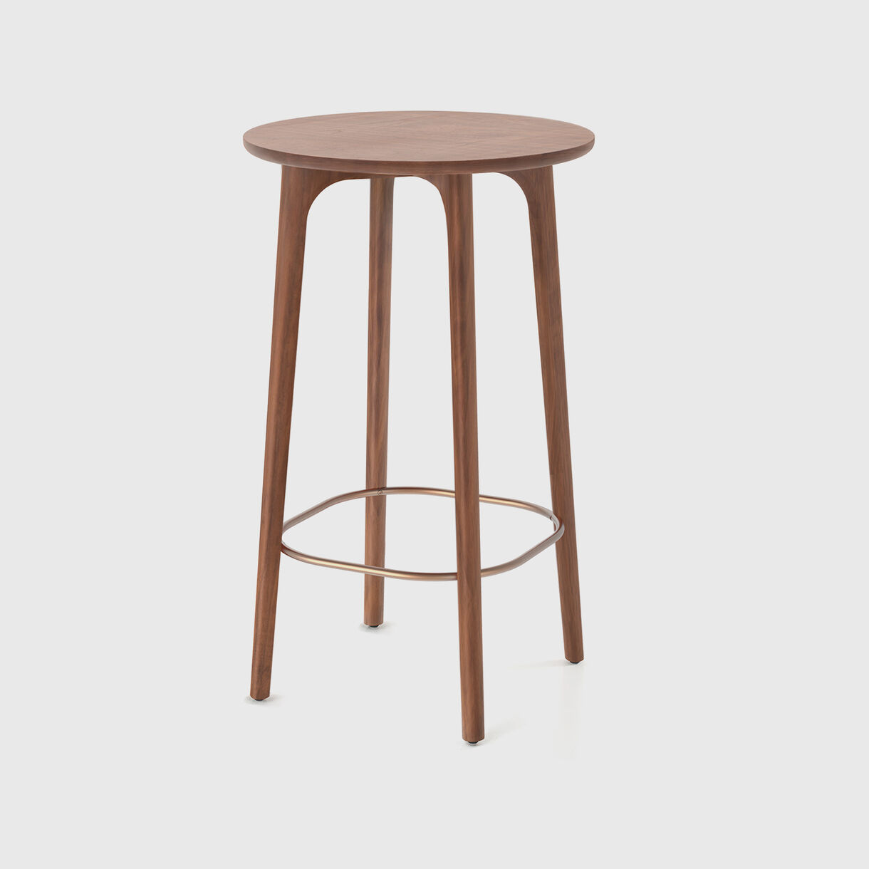 Utility Cafe Table, Walnut 1050mm