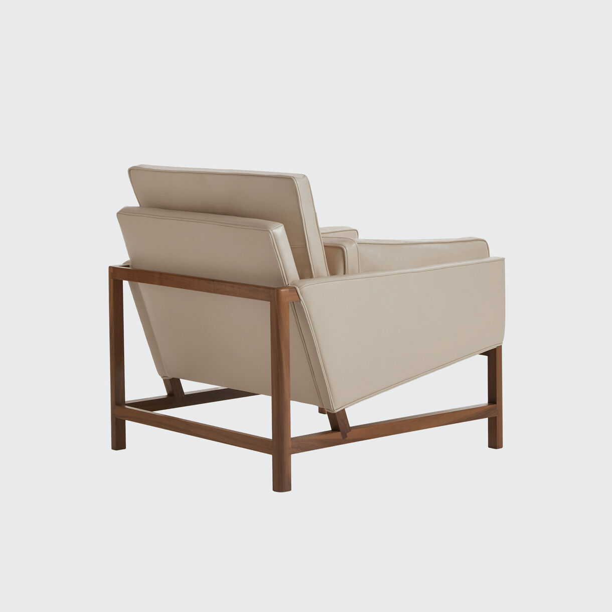 Wood Frame Low Back Lounge Chair
