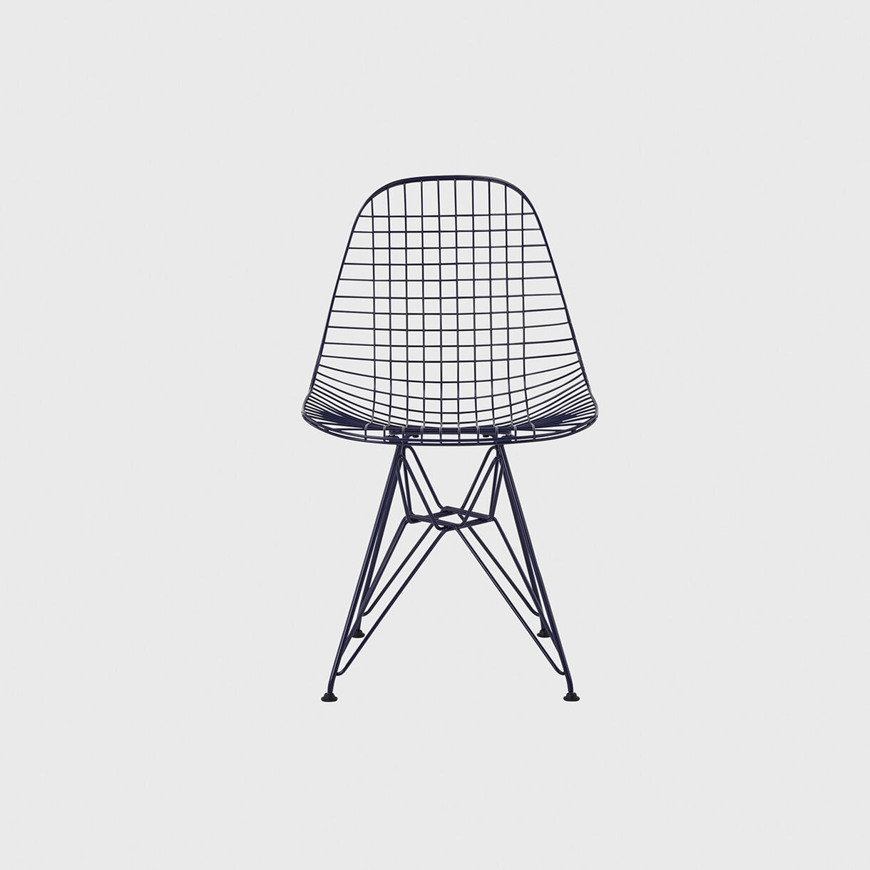 HM x Hay Eames Wire Outdoor Chair, Wire Base, Black Blue