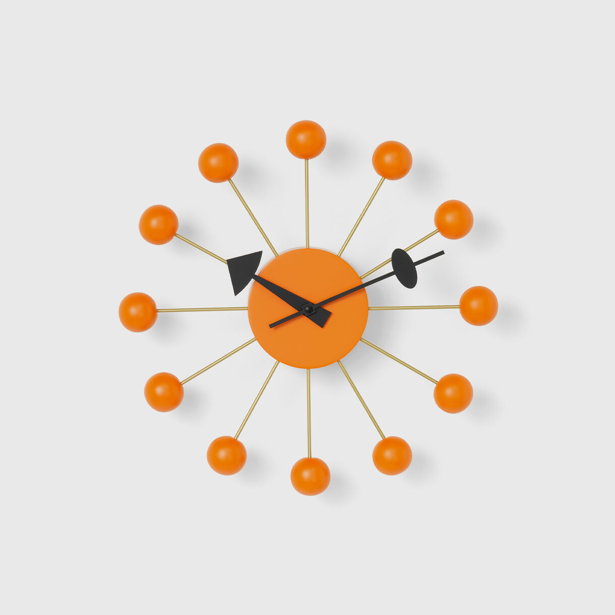 Ball Wall Clock, Orange