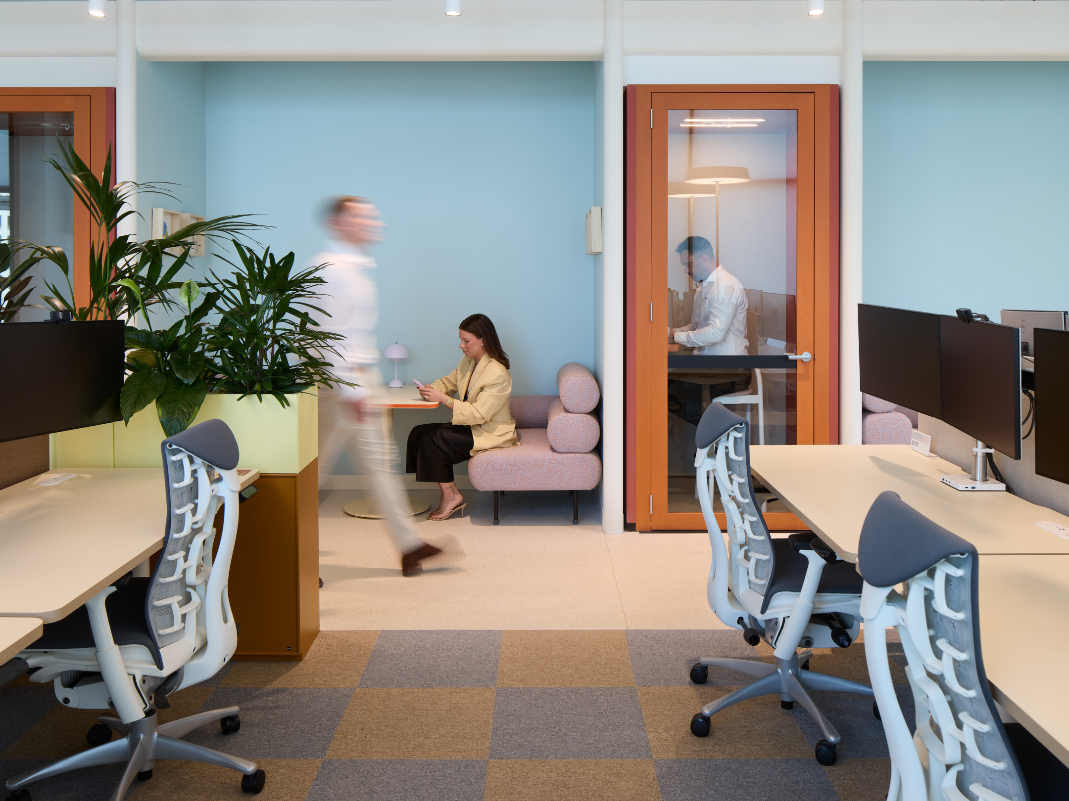 Ratio workstation and Embody Work Chair