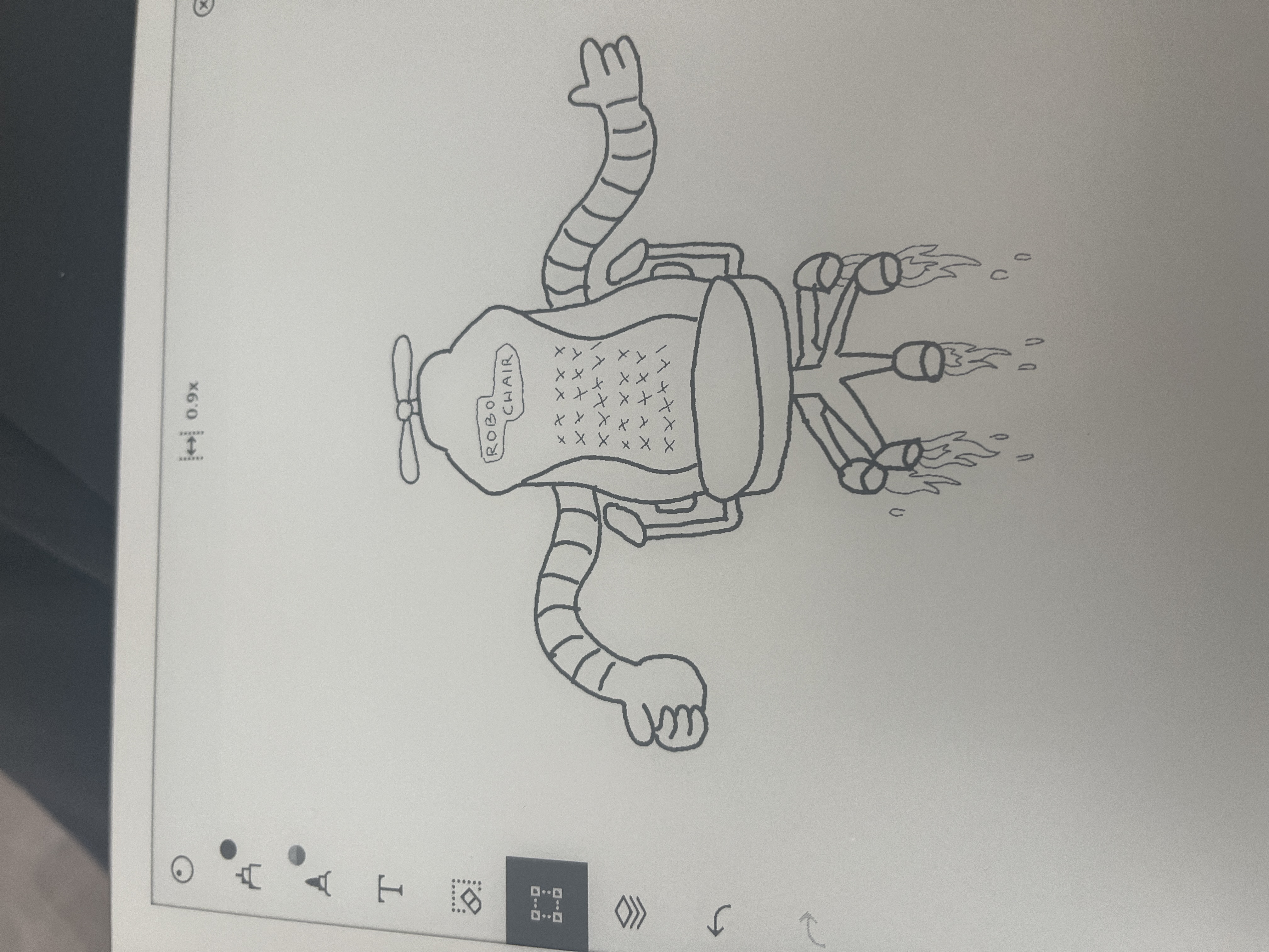Robo Chair drawing by Seth C.