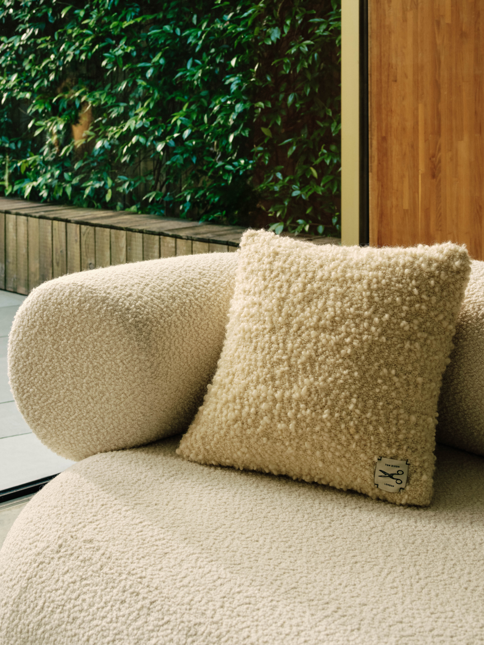 Bobble Cushion in Natural by Tom Dixon