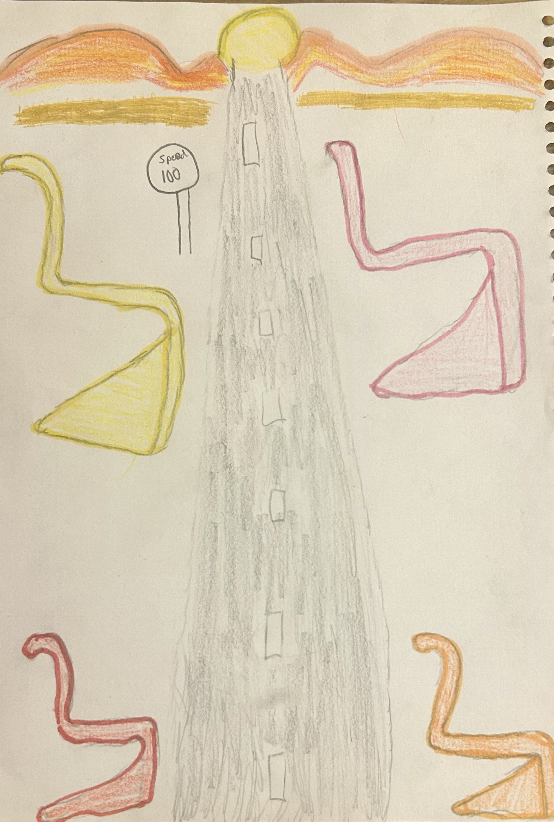 Panton chair drawing by Savannah M.