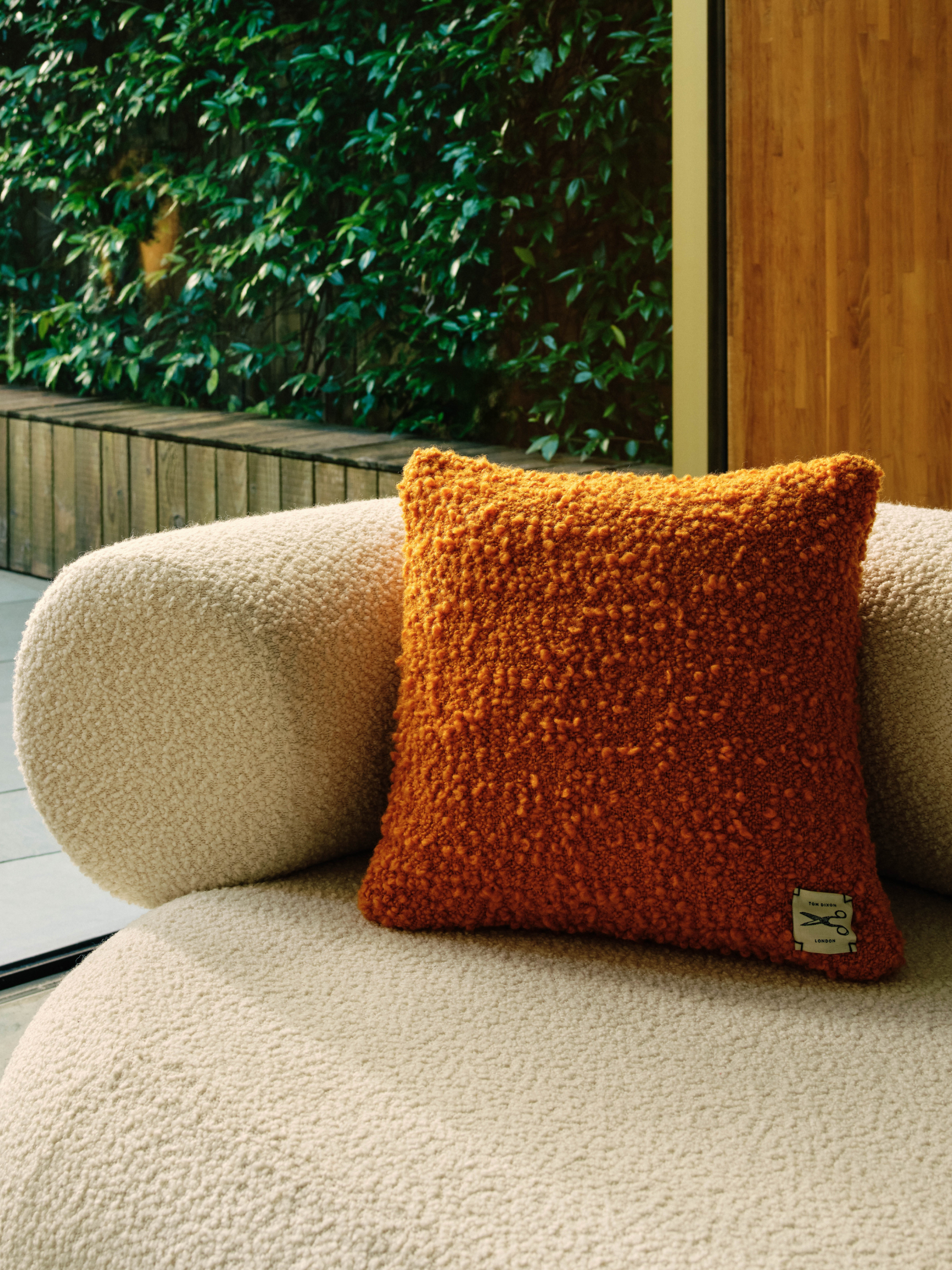 Bobble Cushion in Ochre by Tom Dixon