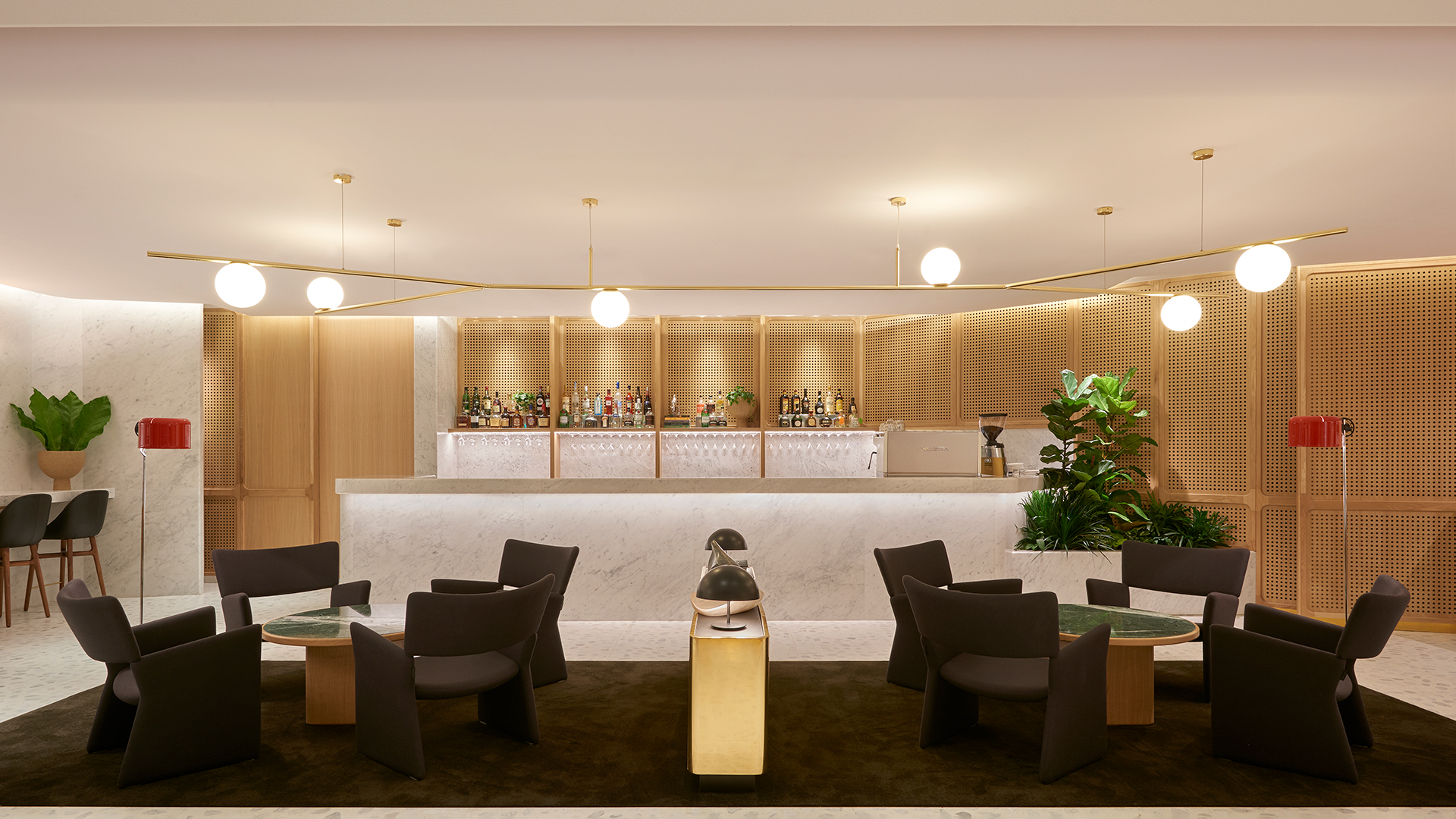 Caon Studio designs Qantas First Lounge