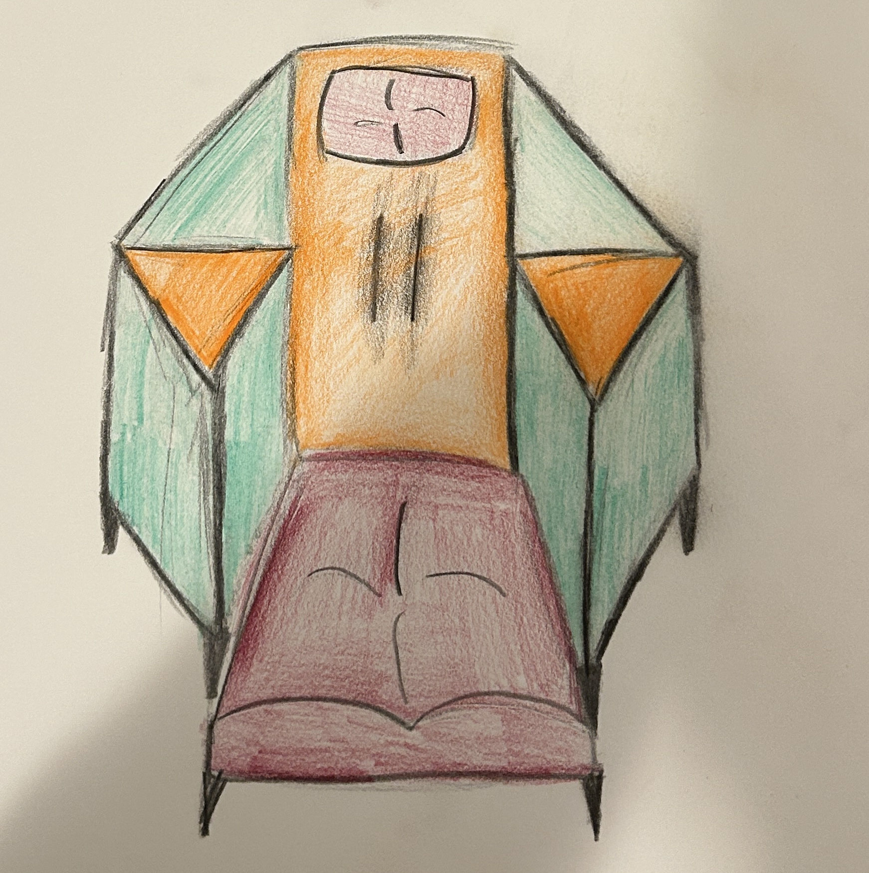 The Relaxer drawing by Judah M.