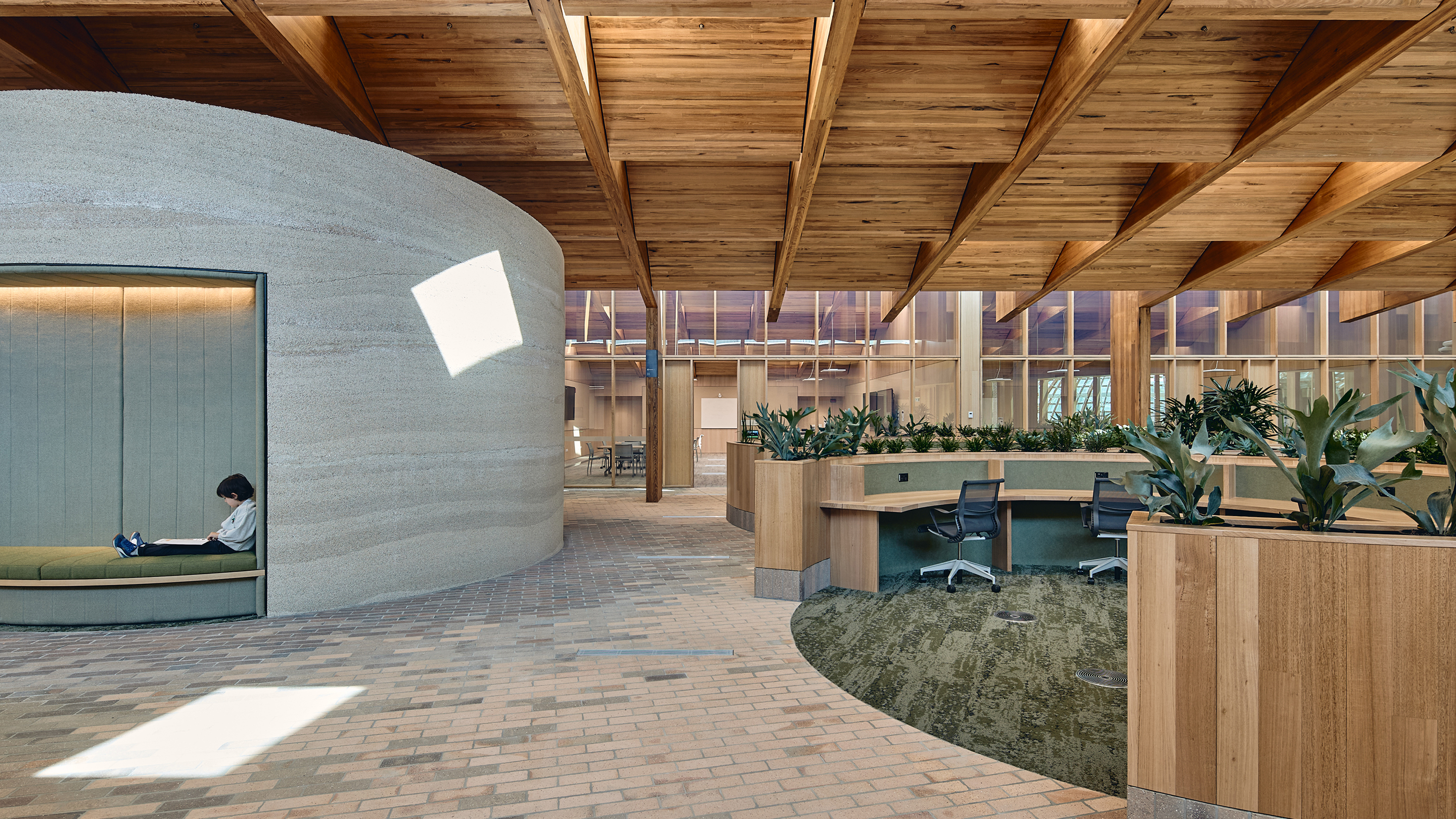 The Forest University of Tasmania campus interior landscape