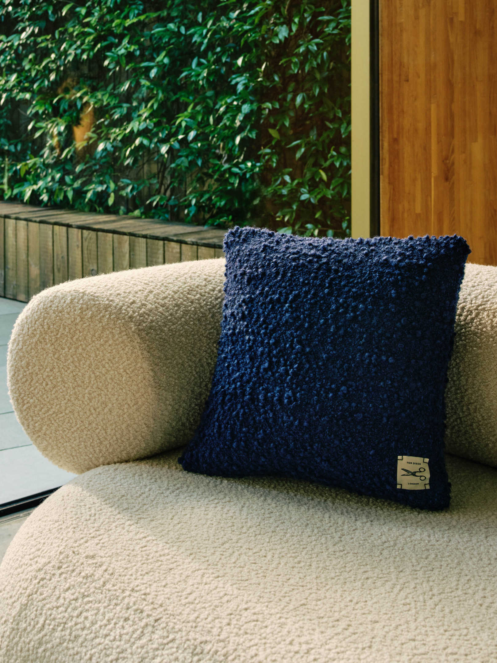 Bobble Cushion in Blue by Tom Dixon