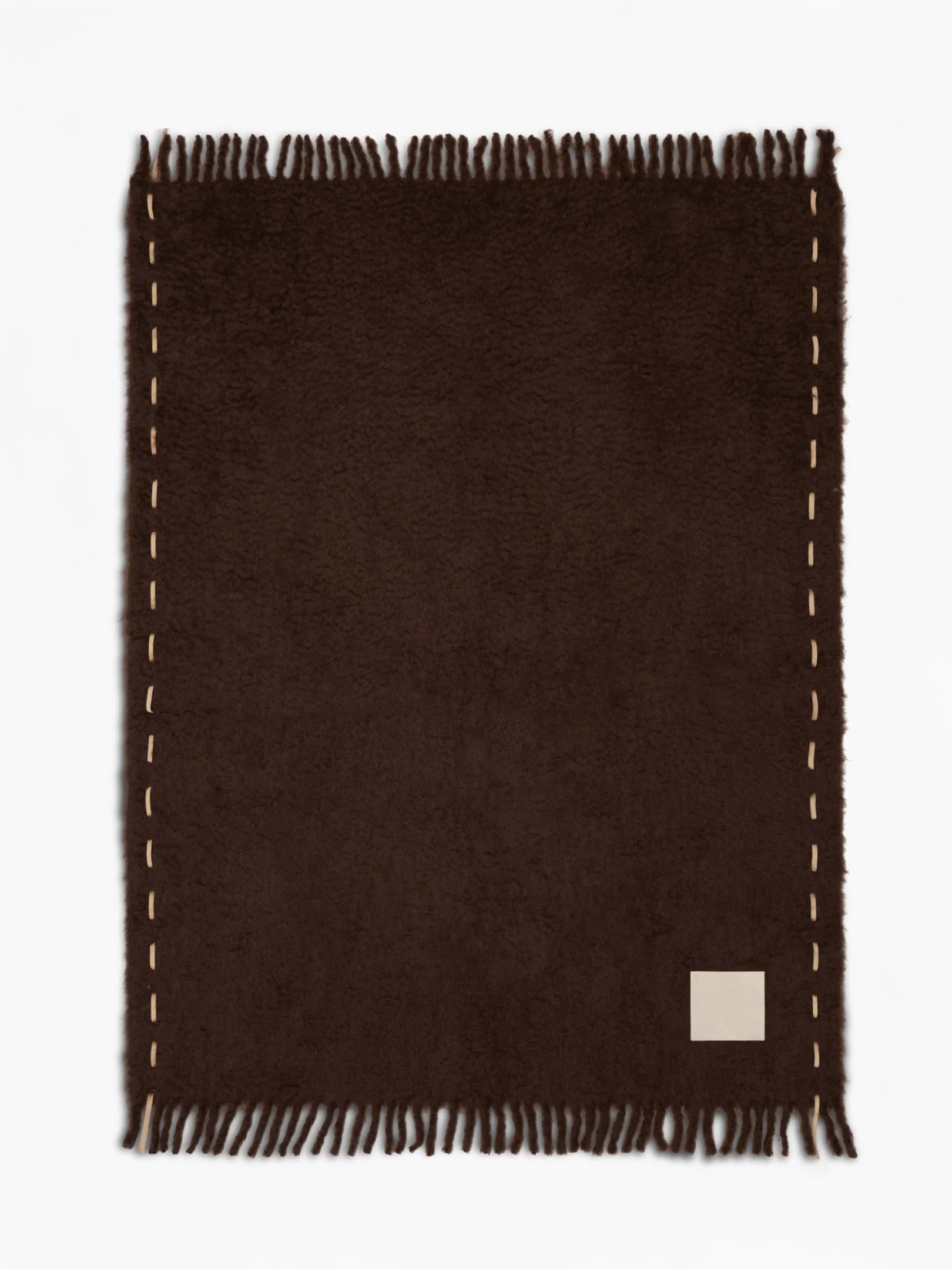Stitch Blanket in Chocolate by Ready To Hang