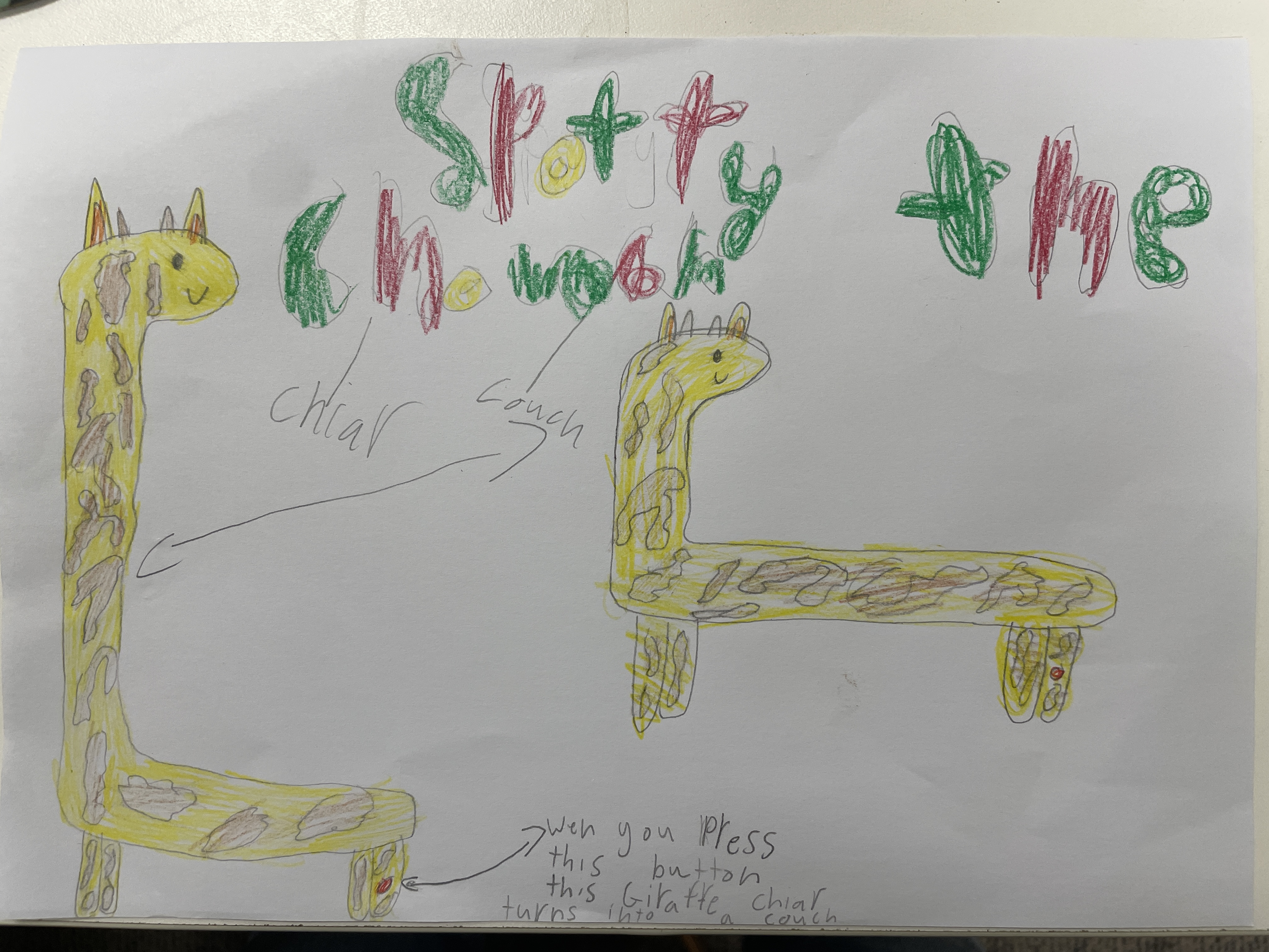 Spotty the Chouch drawing by Chiara N.