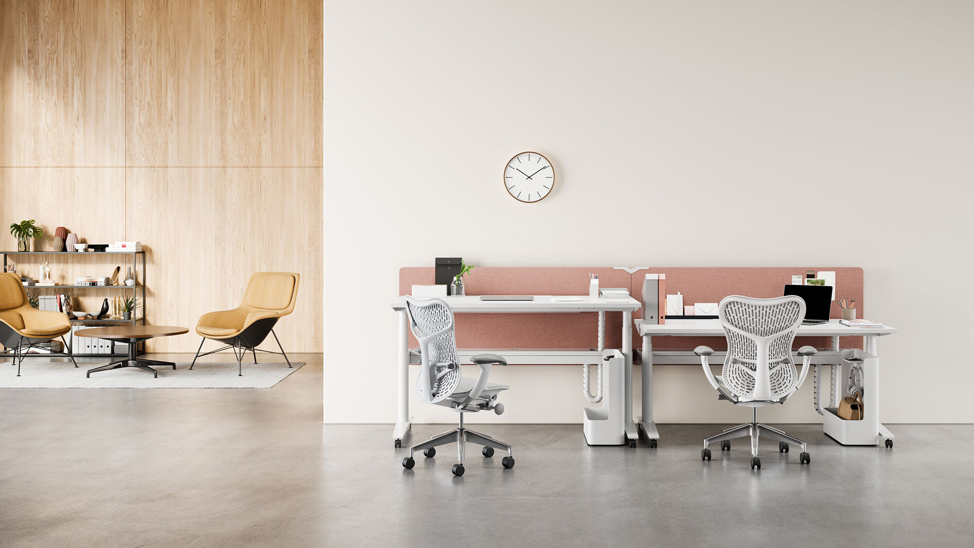 Ratio Workstation, Round Leg