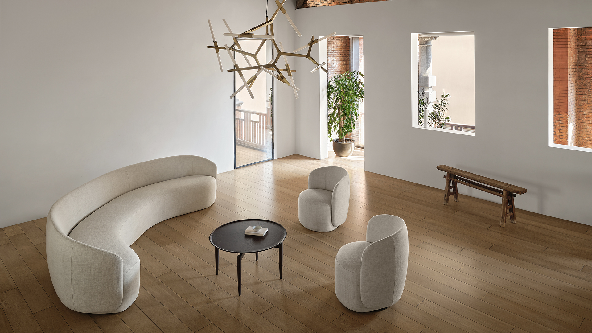 Taylor Sofa, Curved, Lifestyle