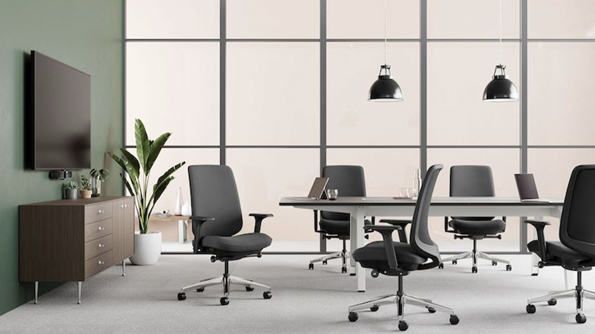 Verus Upholstered Back Task Chair, Lifestyle