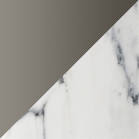 Smoke Glass & White Marble