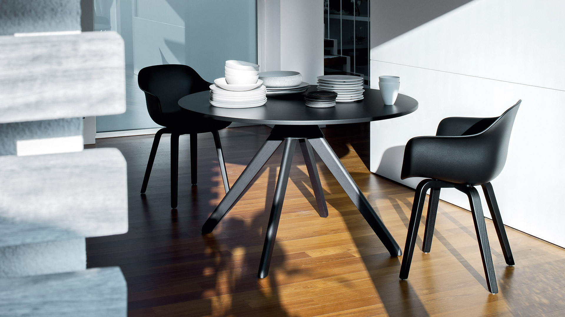 Substance Armchair, Plywood Legs, Lifestyle