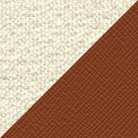 Ivory Melange & Cognac Leather