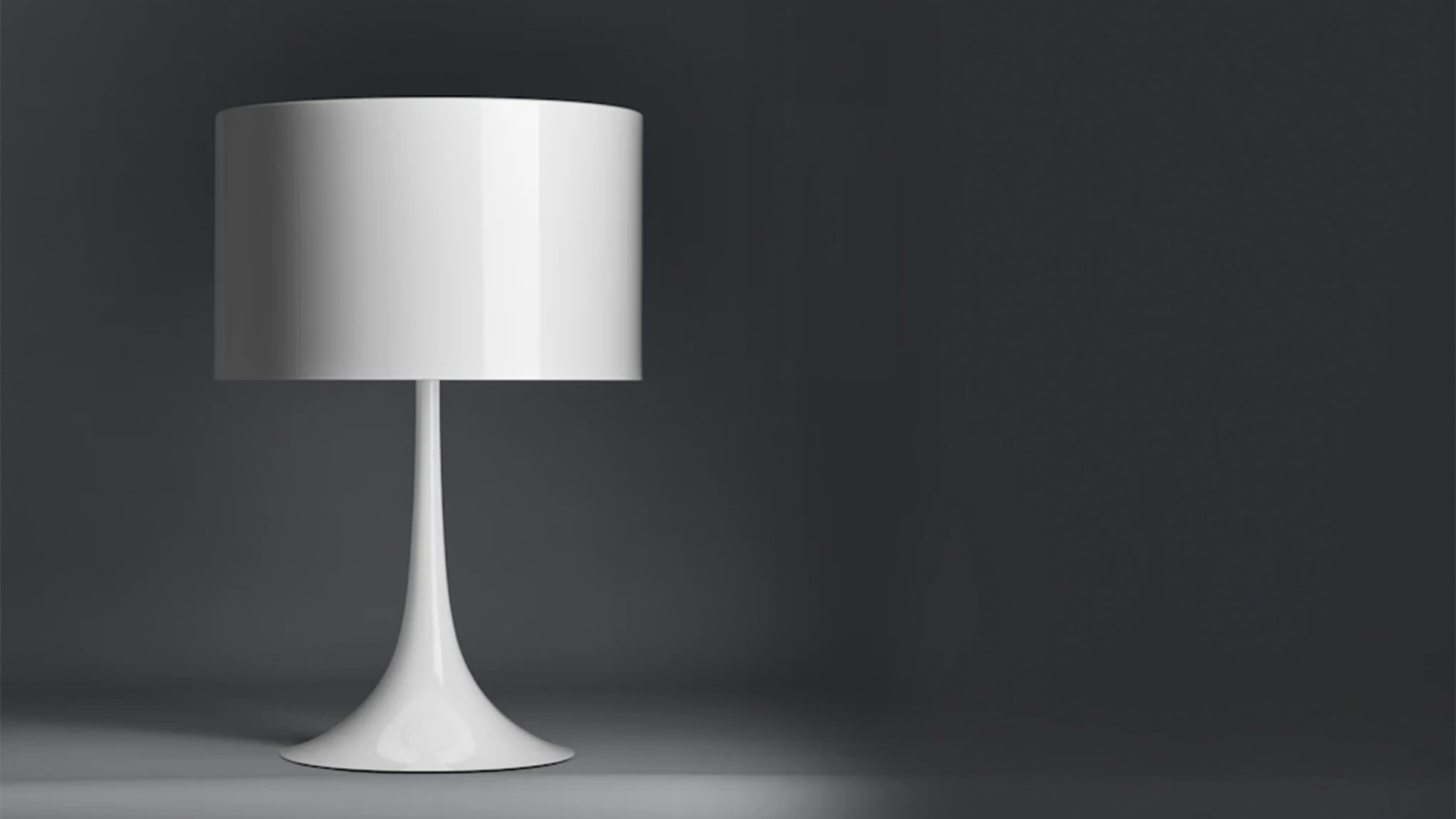 Spun Table Lamp, White, Lifestyle