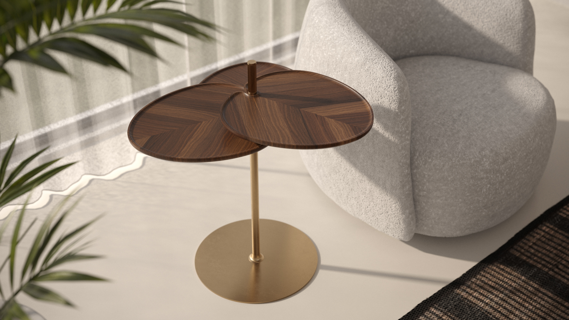 Leaf-3 Side Table, Lifestyle