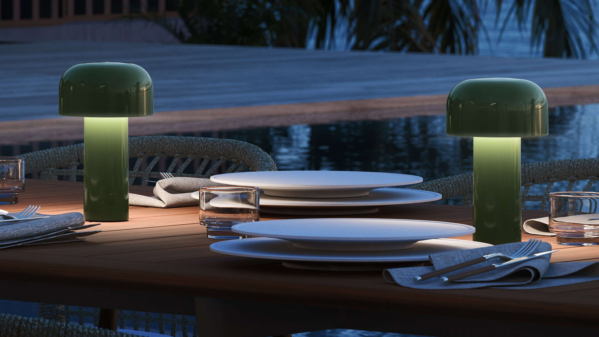 Bellhop Portable Table Lamp, Lifestyle