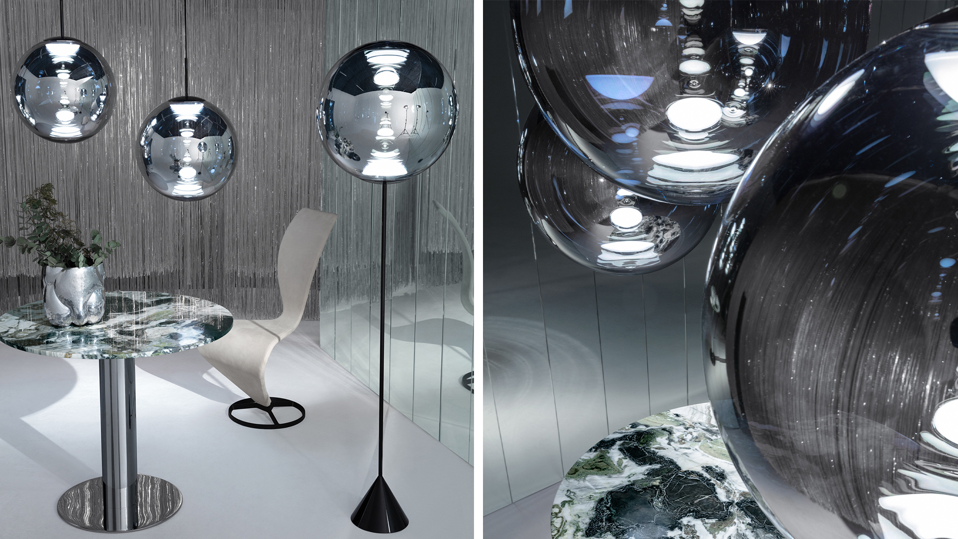 Globe Pendants & Floor Light, Lifestyle