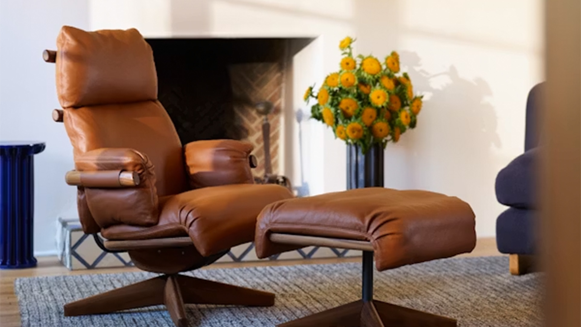 Ramus Lounge Chair and Ottoman, Lifestyle
