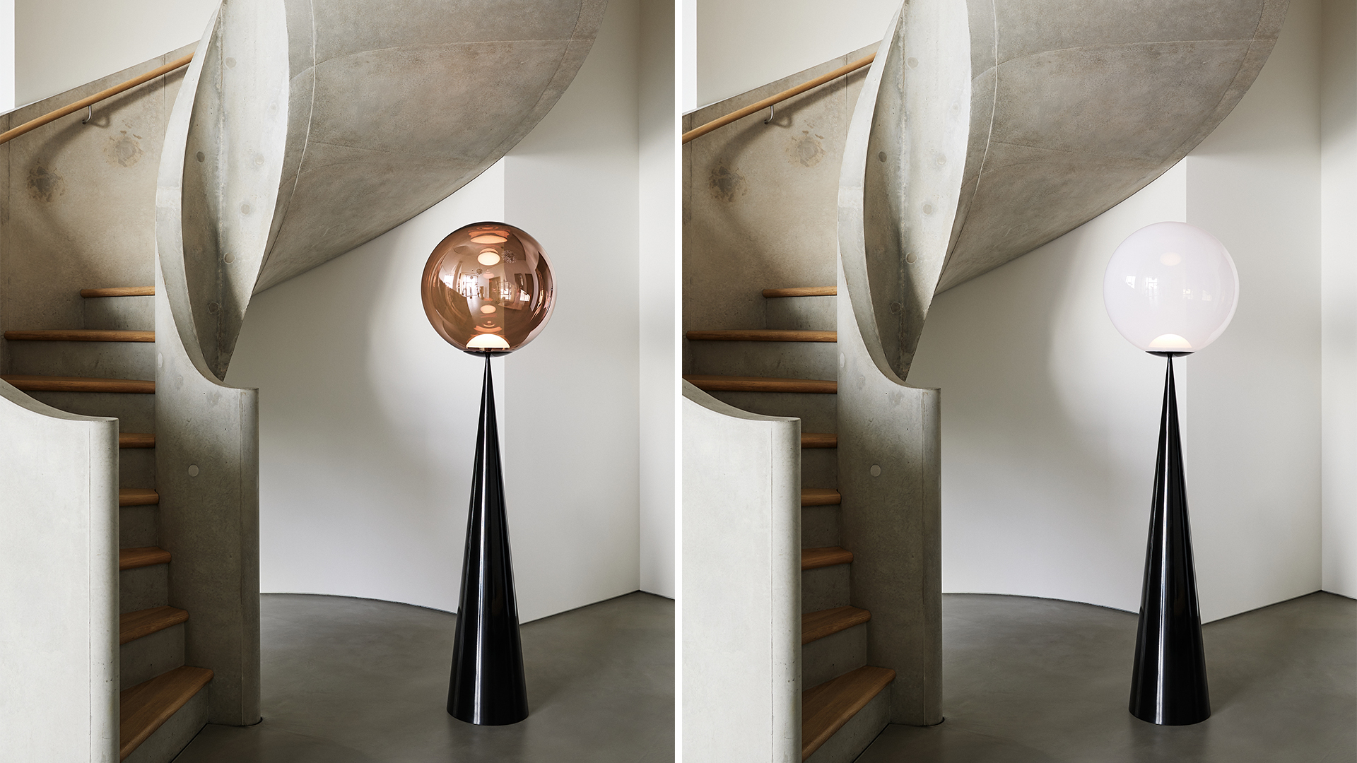 Globe Cone Fat Floor Lamp, Lifestyle