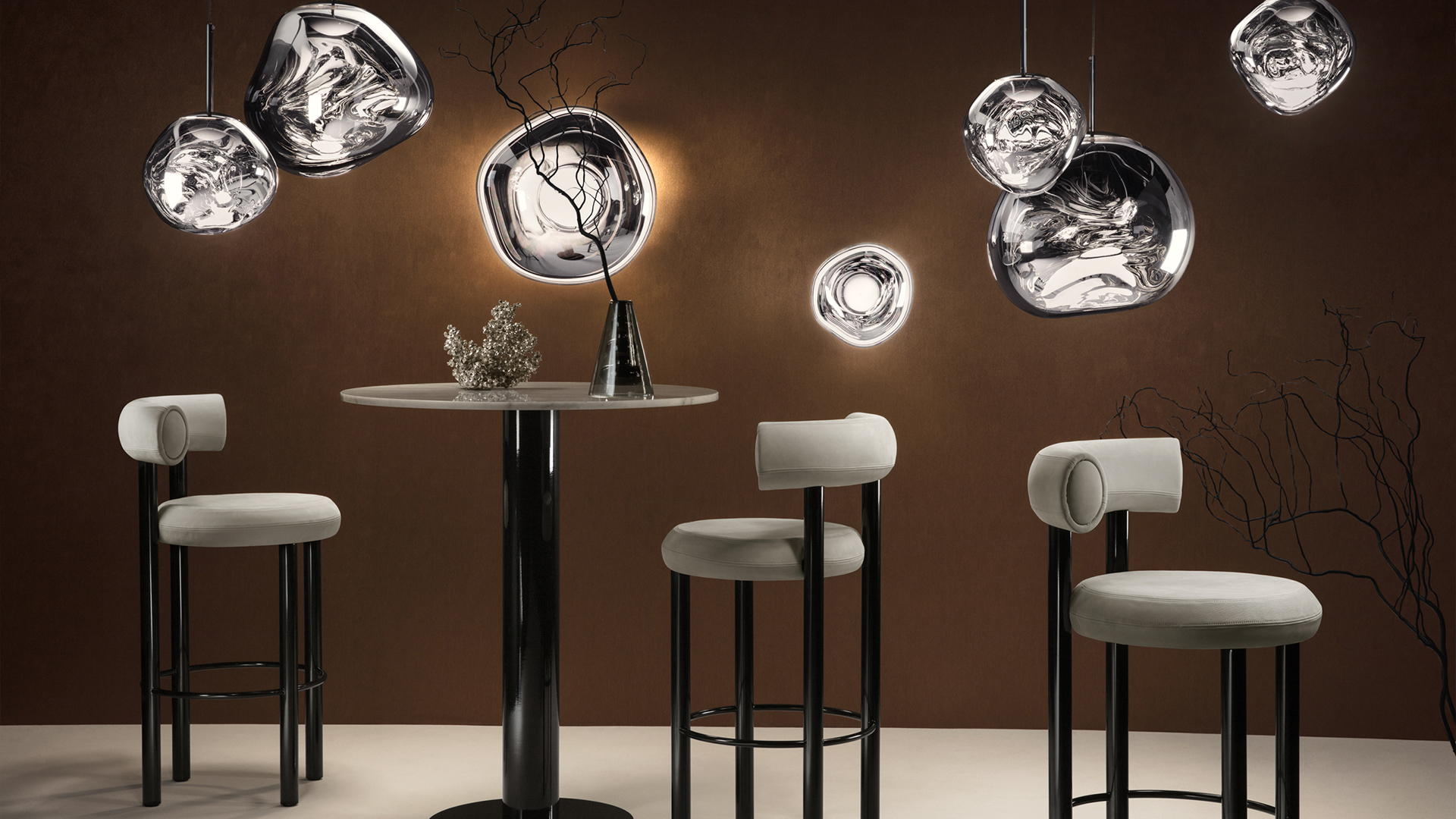 Melt Pendants & Fat Bar Stools, Lifestyle