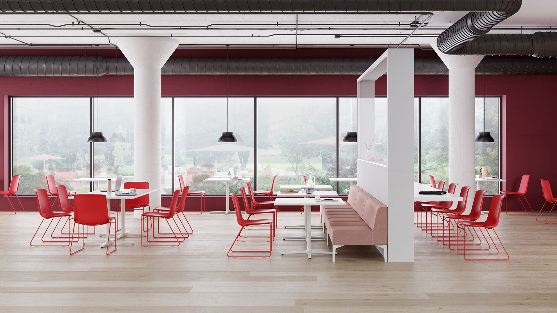 Pronta Stacking Chair, Lifestyle