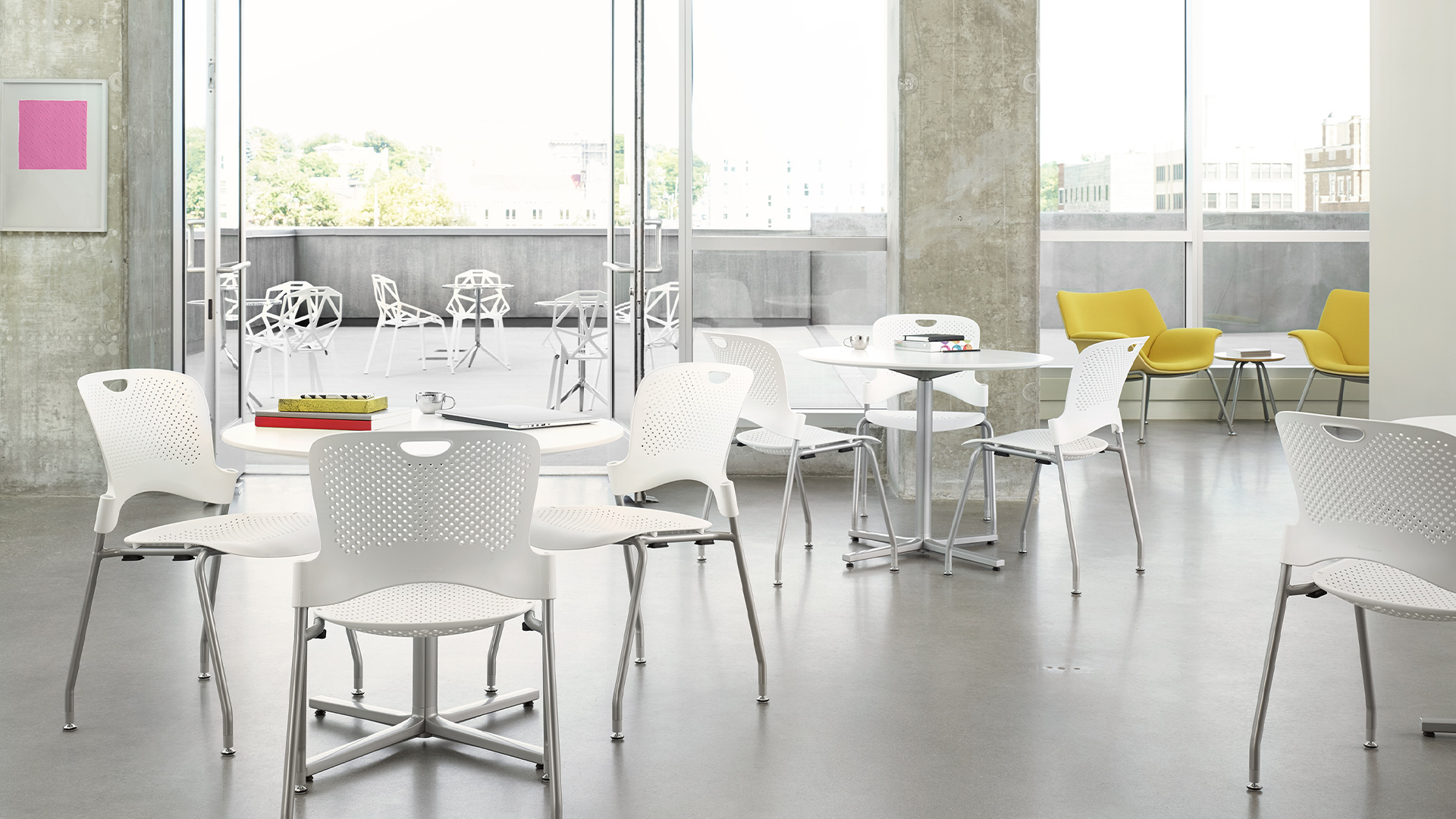 Caper Stacking Chair, Lifestyle